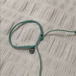 Teal single braided bracelet pura vida